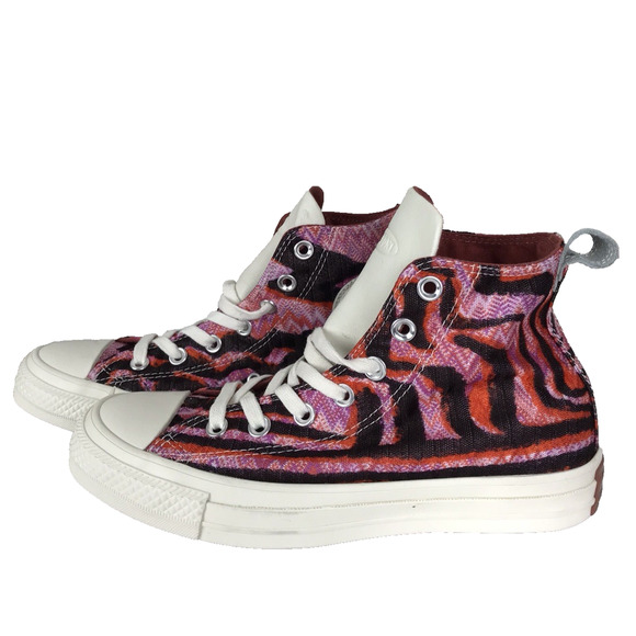 MISSONI Converse Chuck Taylor Star High Top Pink Black 154441C 4.5/ 6.5 RARE NEW - Picture 1 of 12